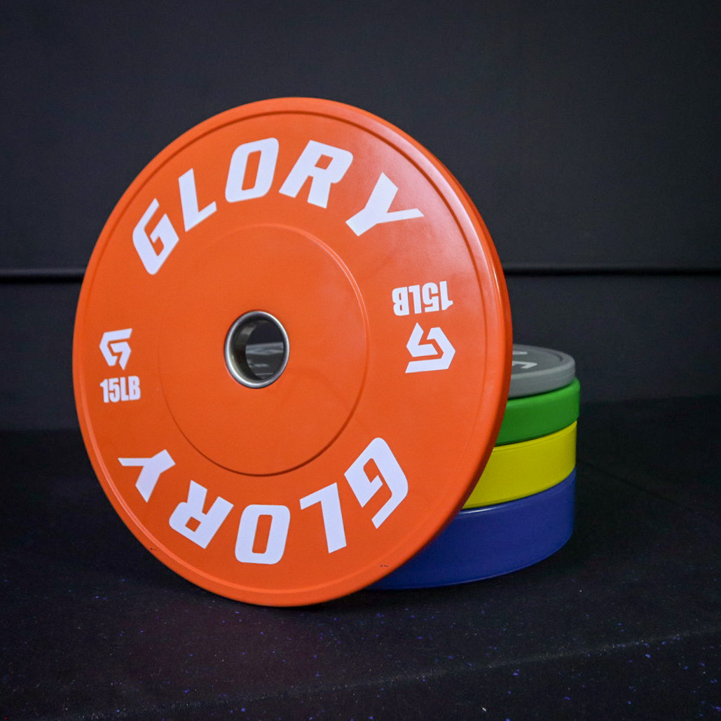 Colored Training Bumper Plates GLORY FITNESS EQUIPMENT
